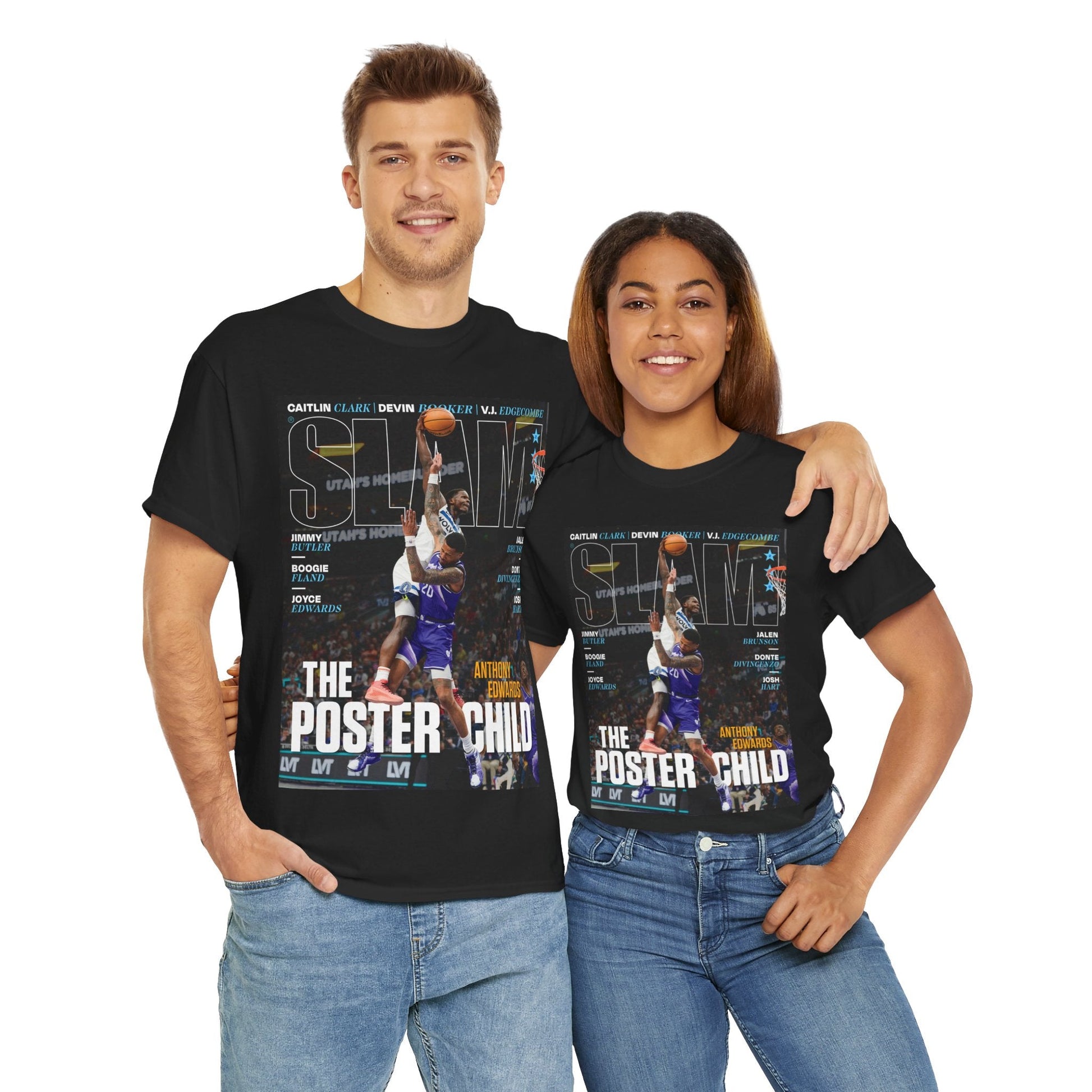 Anthony Edwards Minnesota Timberwolves NBA Slam Cover T-Shirt - RetroTeeShop