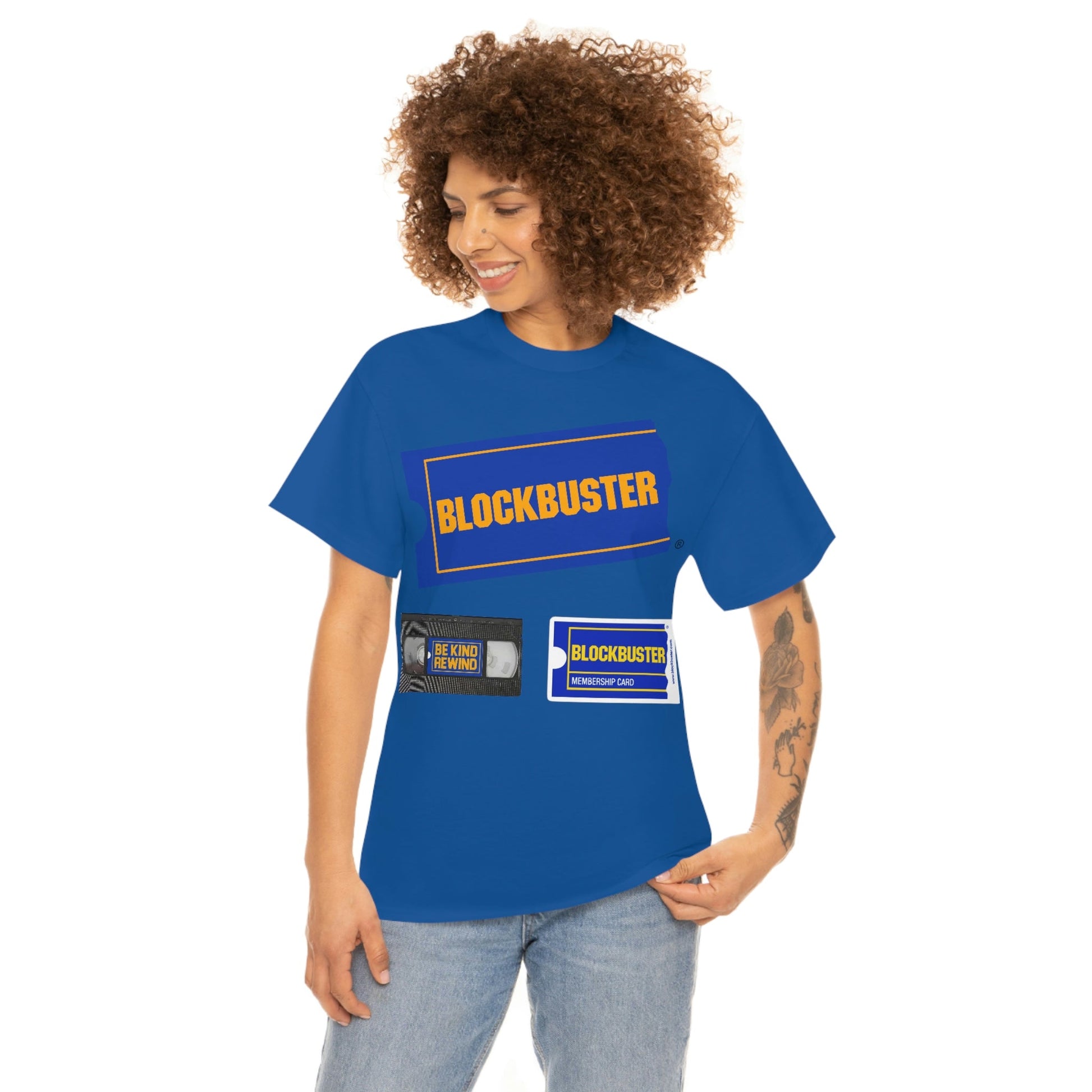 Blockbuster Video T-shirt Be Kind Rewind VHS Membership Card Tee - RetroTeeShop