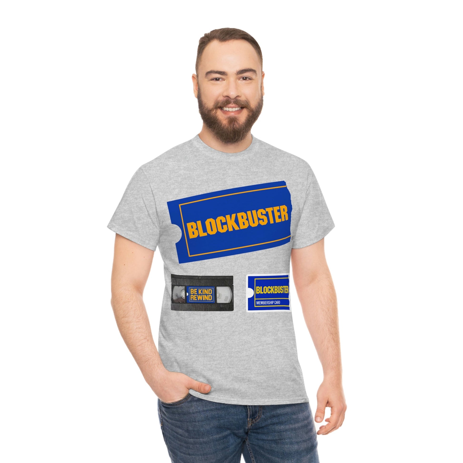 Blockbuster Video T-shirt Be Kind Rewind VHS Membership Card Tee - RetroTeeShop