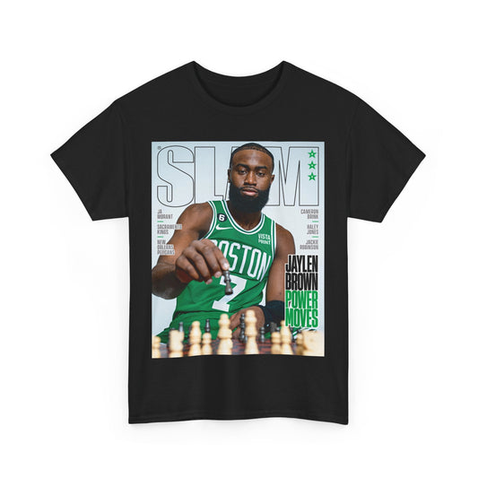 Jaylen Brown Boston Celtics Slam Cover T - Shirt - RetroTeeShop