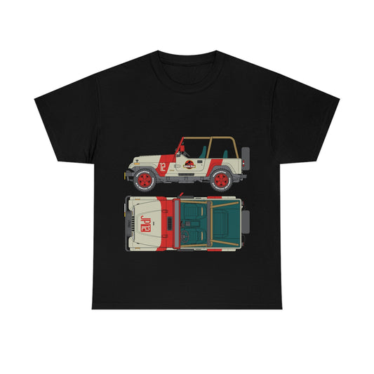 Jeep Wrangler Jurassic Park T-Shirt - RetroTeeShop