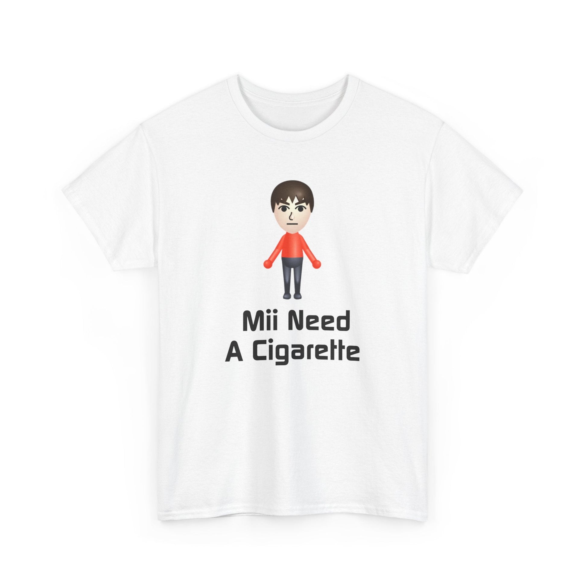 Mii Need A Cigarette T - Shirt - RetroTeeShop