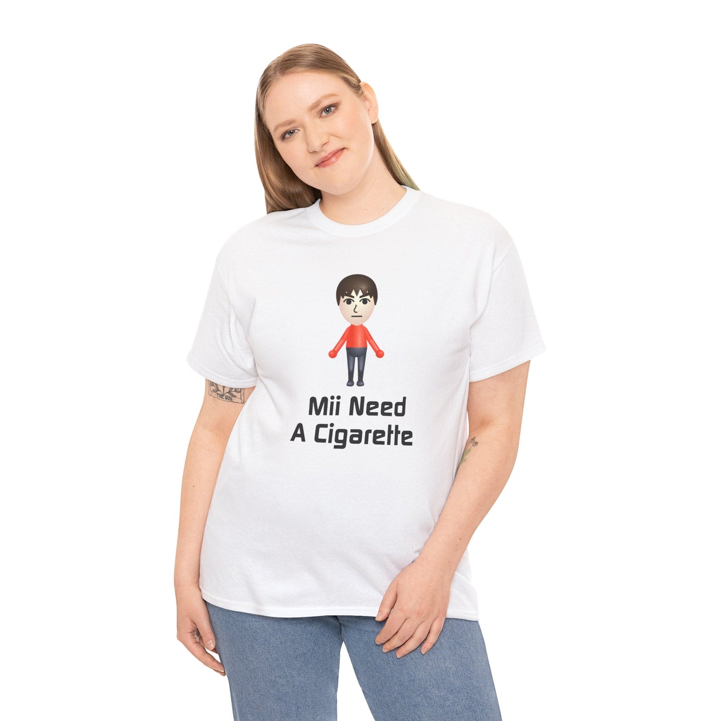 Mii Need A Cigarette T - Shirt - RetroTeeShop