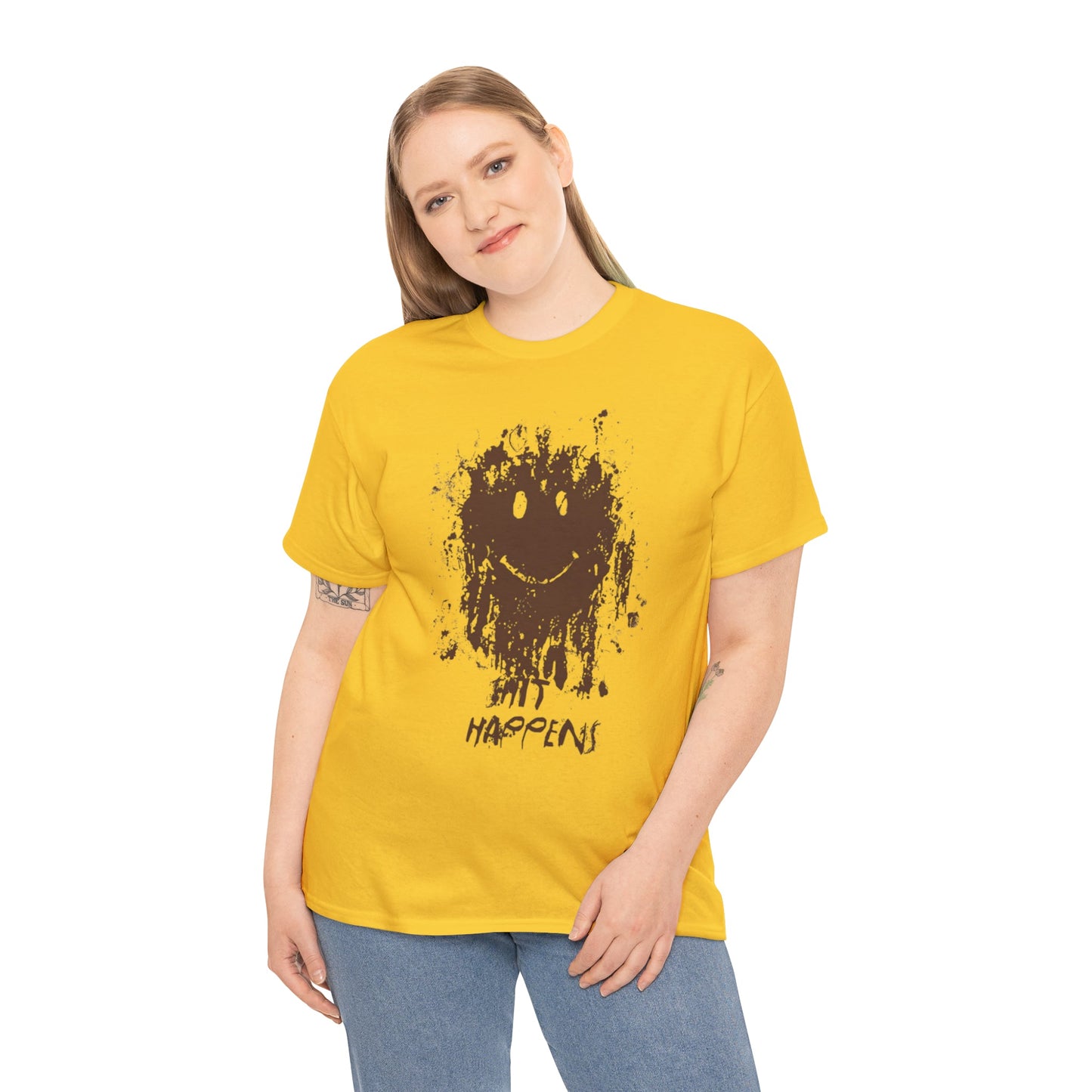 Muddy Smiley Face Forrest Gump Movie Replica T-Shirt - RetroTeeShop