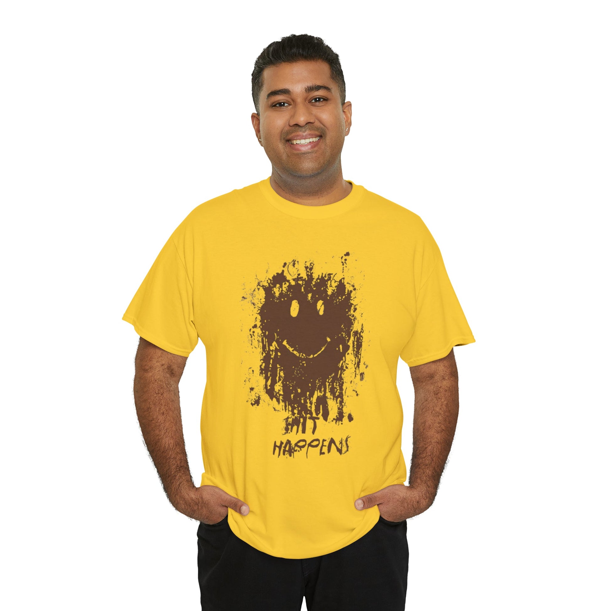 Muddy Smiley Face Forrest Gump Movie Replica T-Shirt - RetroTeeShop