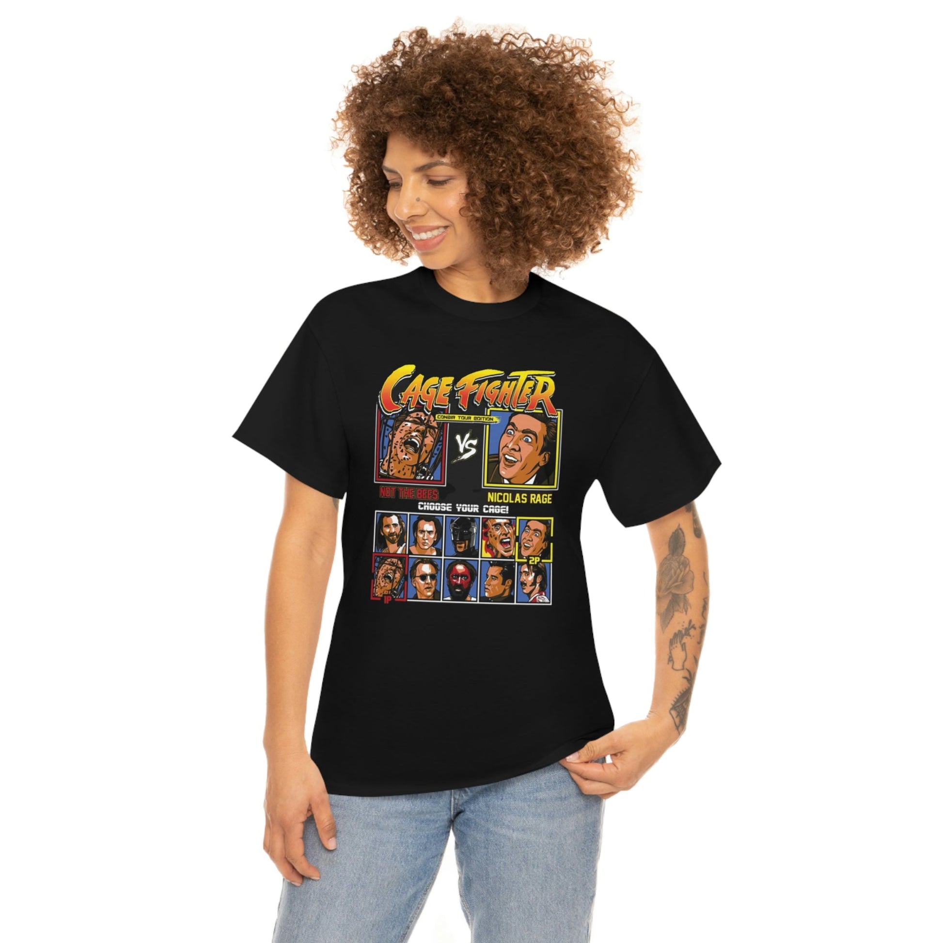 Nicolas Cage Fighter T-Shirt - RetroTeeShop
