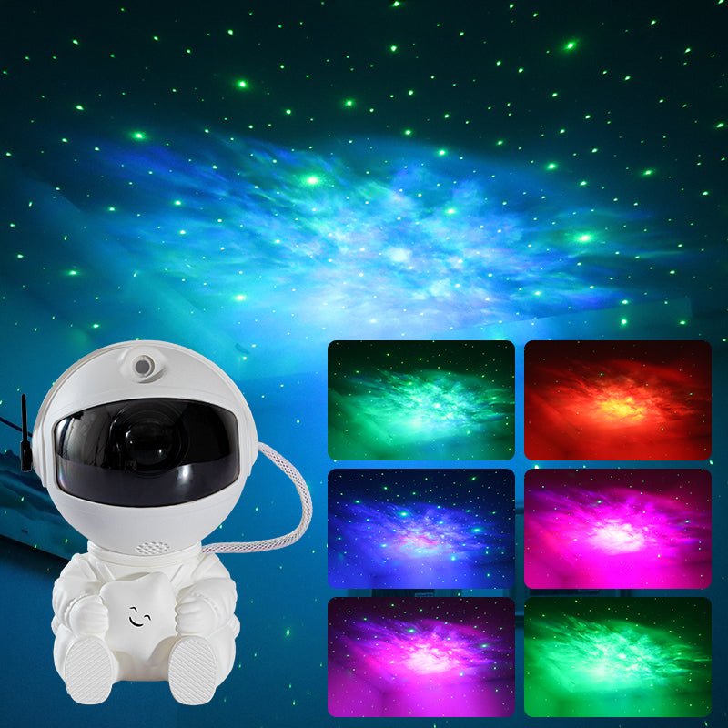 Retro Astronaut Star Projector,Galaxy Light Projector with Remote Control, 360° Adjustable Starry Night Light Projector with Nebul USB Powered - RetroTeeShop