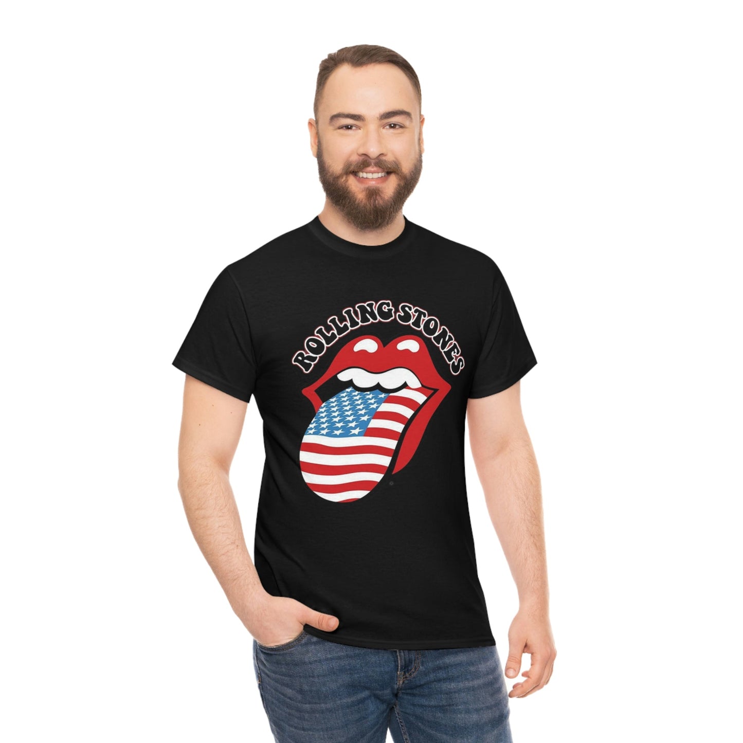 Rolling Stones Vintage Distressed Tongue T-Shirt - RetroTeeShop