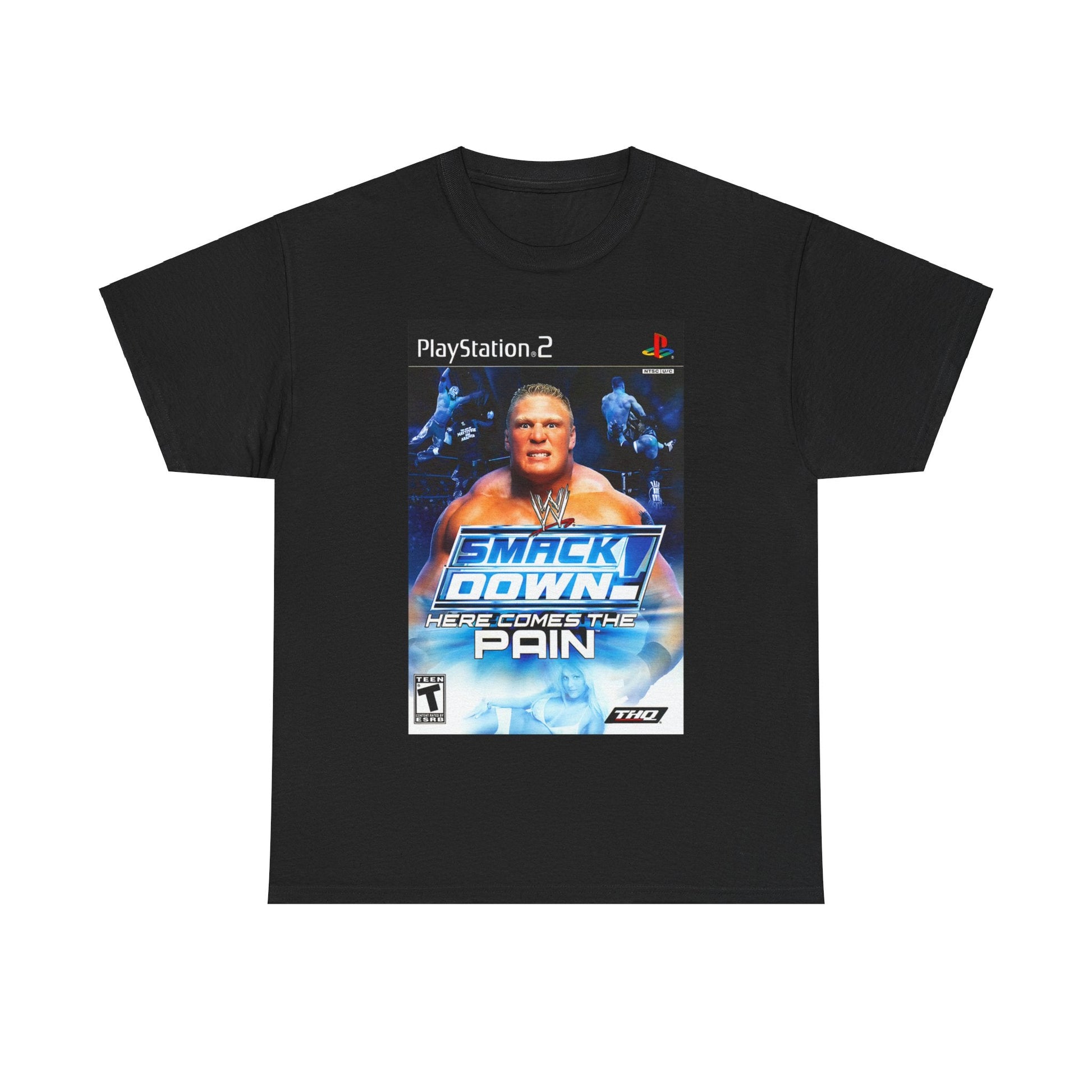 Smackdown Here Comes The Pain Ps2 Cover Art T-Shirt - RetroTeeShop