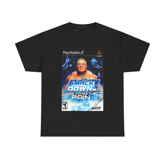 Smackdown Here Comes The Pain Ps2 Cover Art T-Shirt - RetroTeeShop