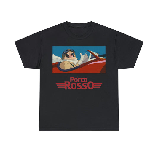 Studio Ghibli Porco Rosso Jet T-Shirt - RetroTeeShop