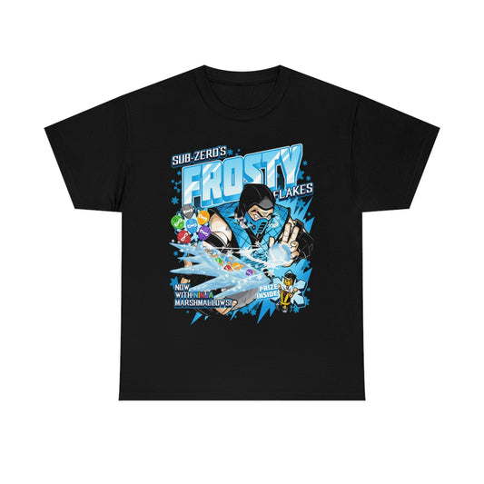 Sub Zero Frosty Flakes Mortal Kombat T-Shirt - RetroTeeShop