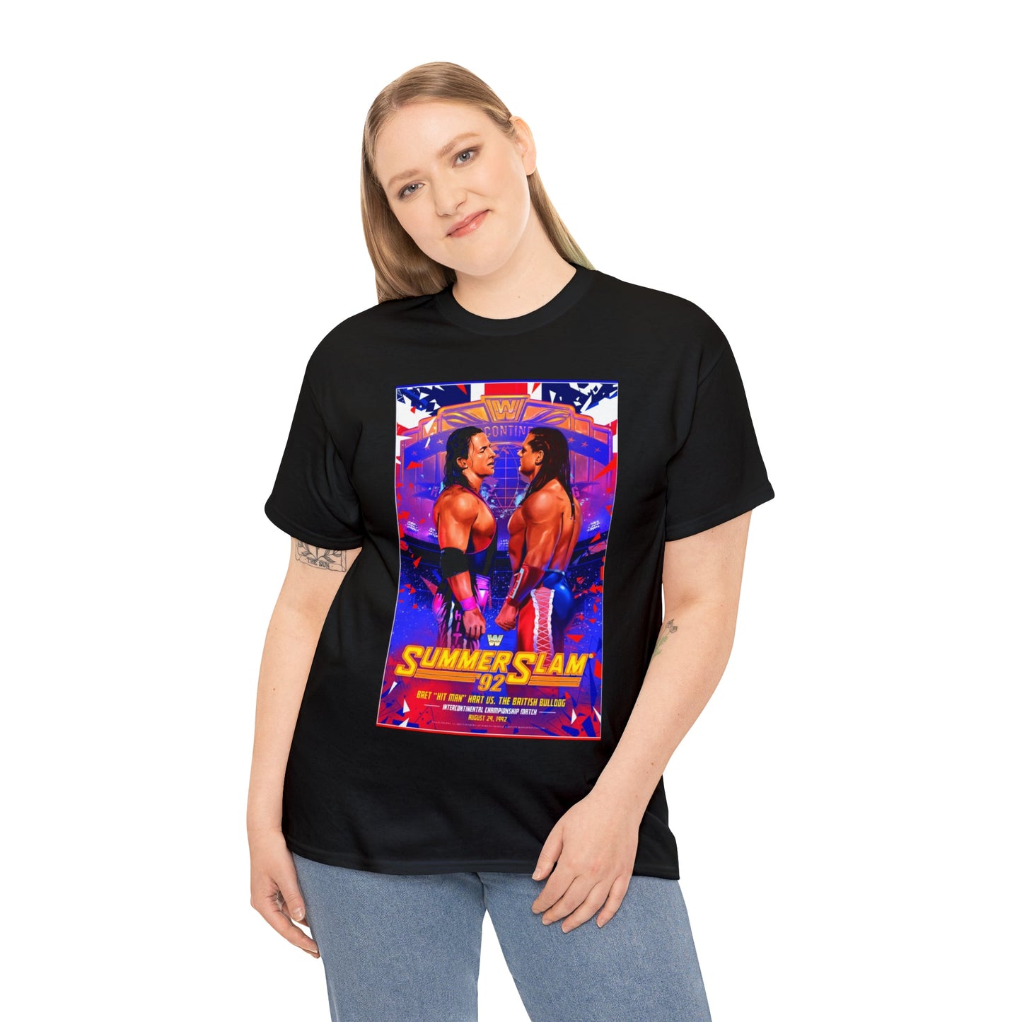 Summer Slam 1992 Bret Hart Vs The British Bulldog T-Shirt - RetroTeeShop