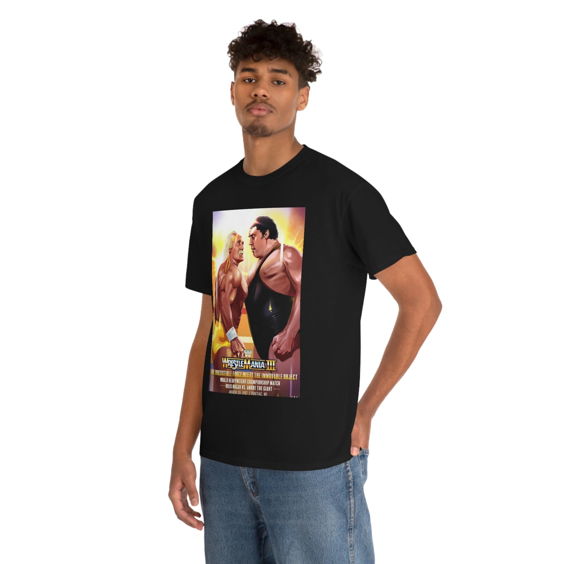 Wrestlemania 3 T-Shirt Andre The Giant Vs Hulk Hogan - RetroTeeShop