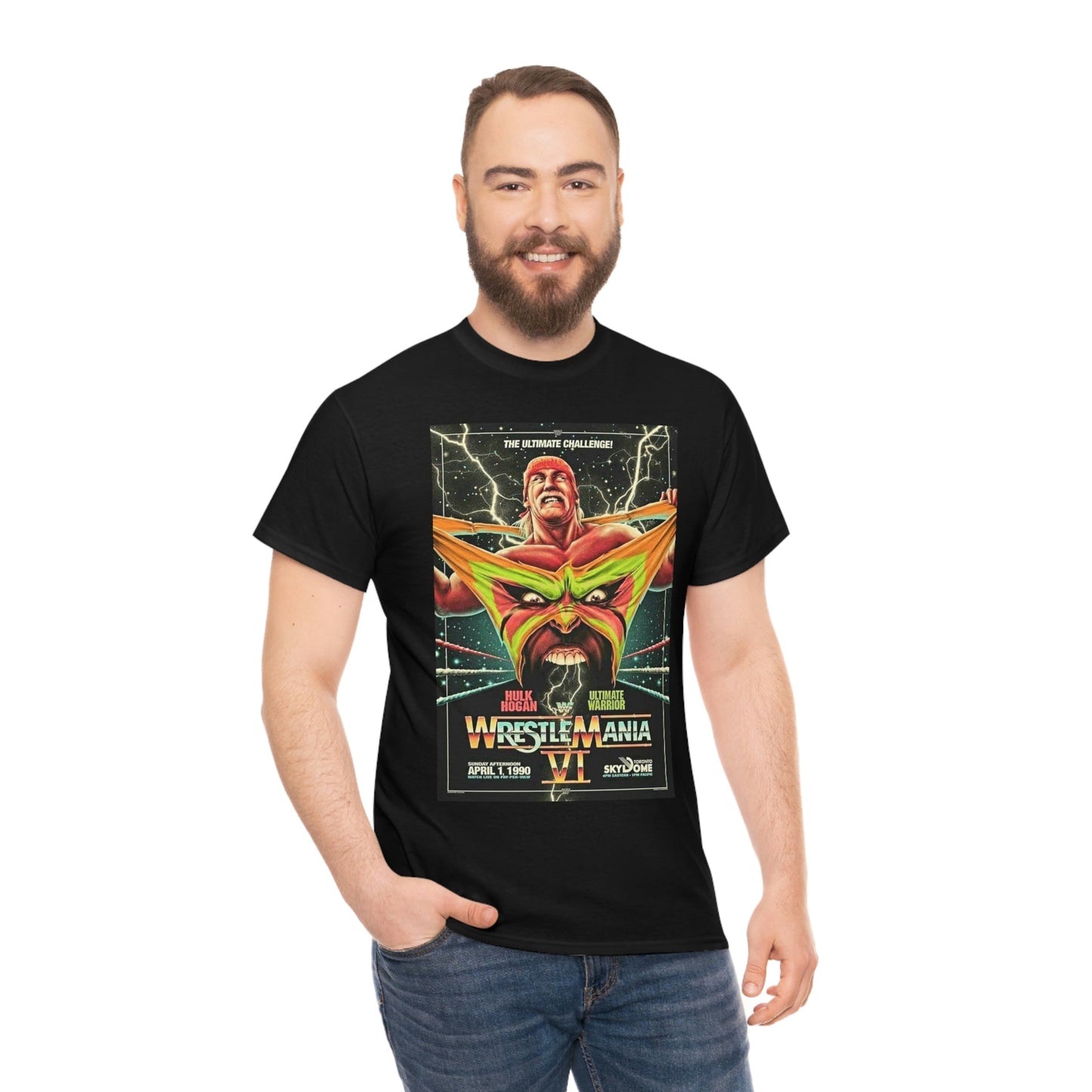 WWF WrestleMania 6 Hulk Hogan Ultimate Warrior T-Shirt - RetroTeeShop