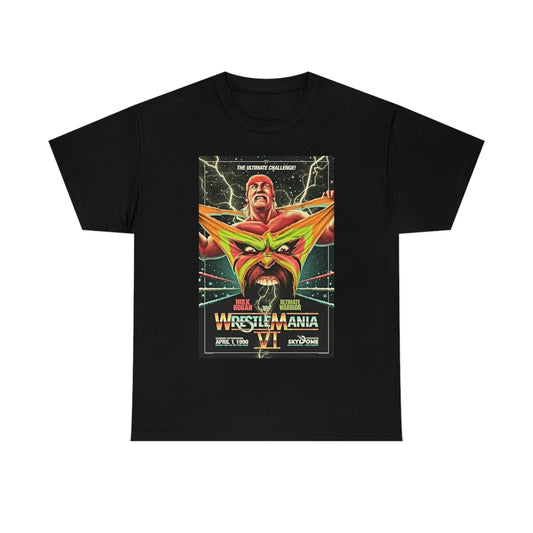 WWF WrestleMania 6 Hulk Hogan Ultimate Warrior T-Shirt - RetroTeeShop